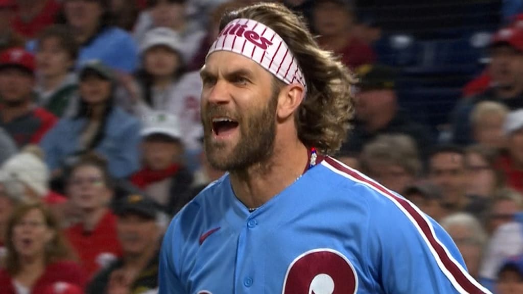 Video: Bryce Harper Throws Phillies Helmet into Stands After Angel