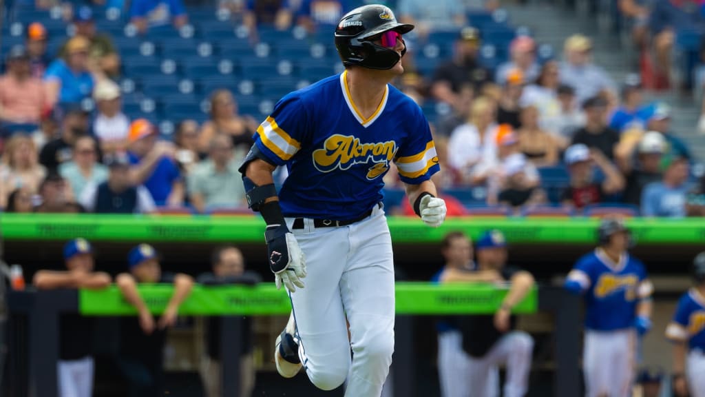 MLB.com editorial image for Cleveland Guardians: Guardians' No. 24 prospect showcasing A LOT of power in first full pr...
