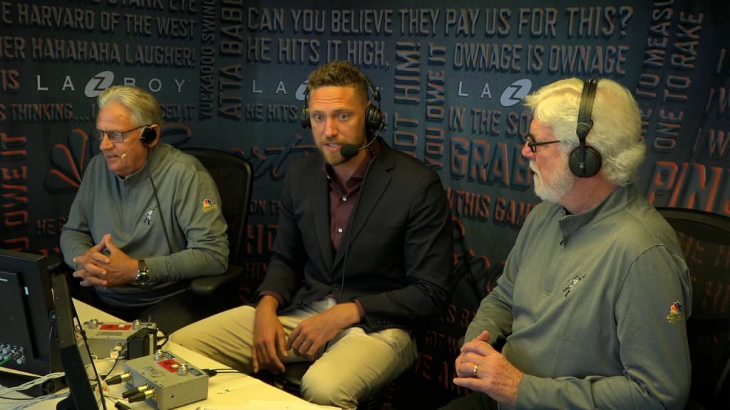 Hunter Pence in the booth