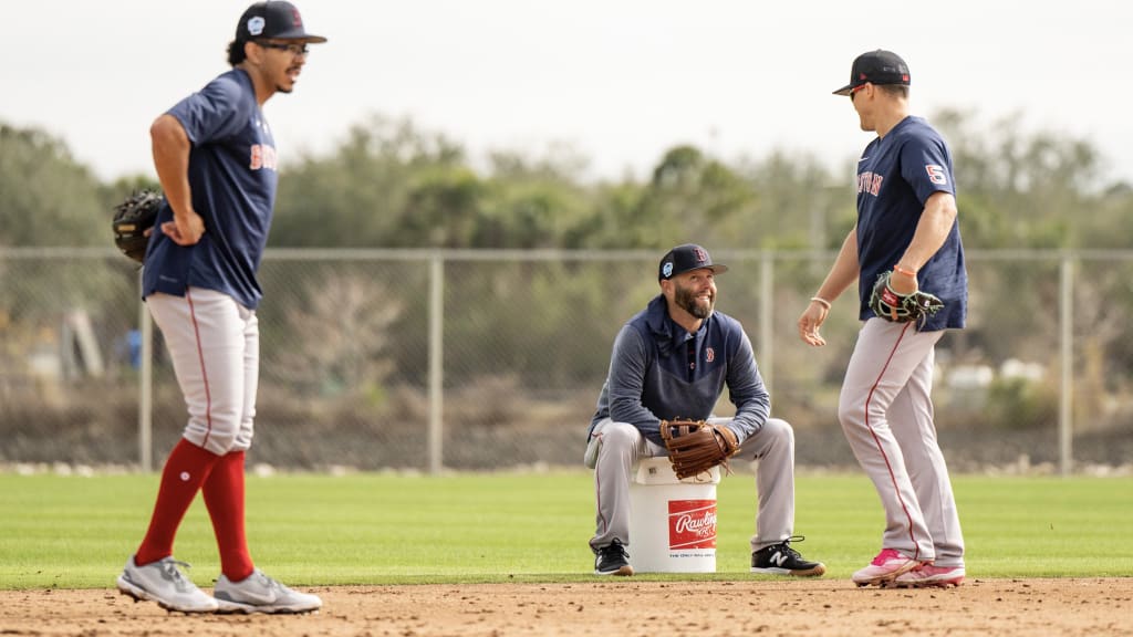 Dustin Pedroia serves as guest instructor at Red Sox camp