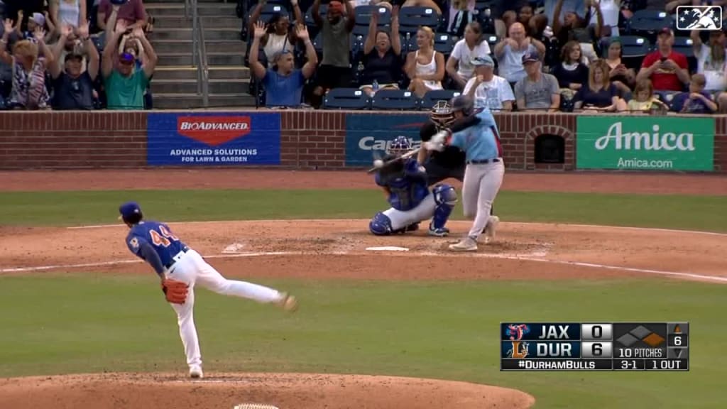 Miami Marlins shortstop Javier Sanoja (65) throws to first base