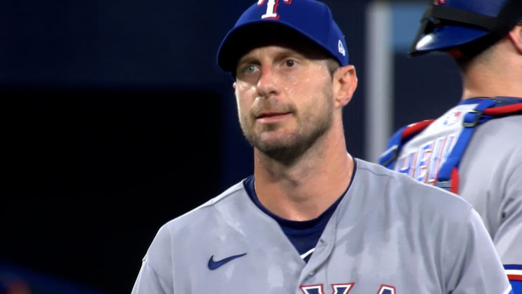 Rangers overcome Scherzer's early exit to beat Blue Jays 6-3