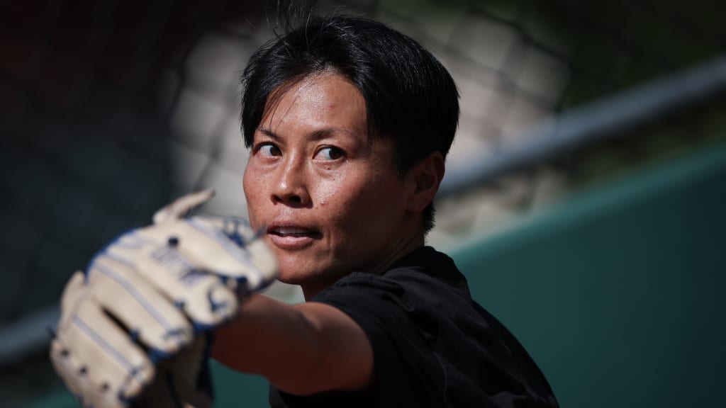 Ayami Soto became the first woman to pitch in men's professional baseball in Canada this past May (Win McNamee/Getty Images)