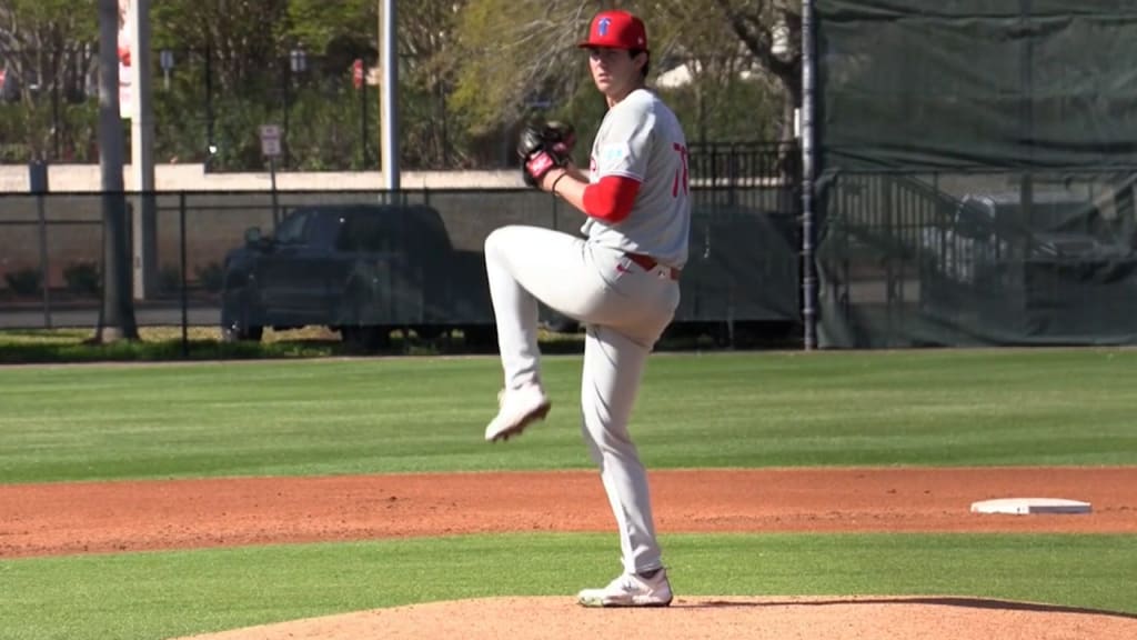 Andrew Painter throws live bullpen session with Phillies