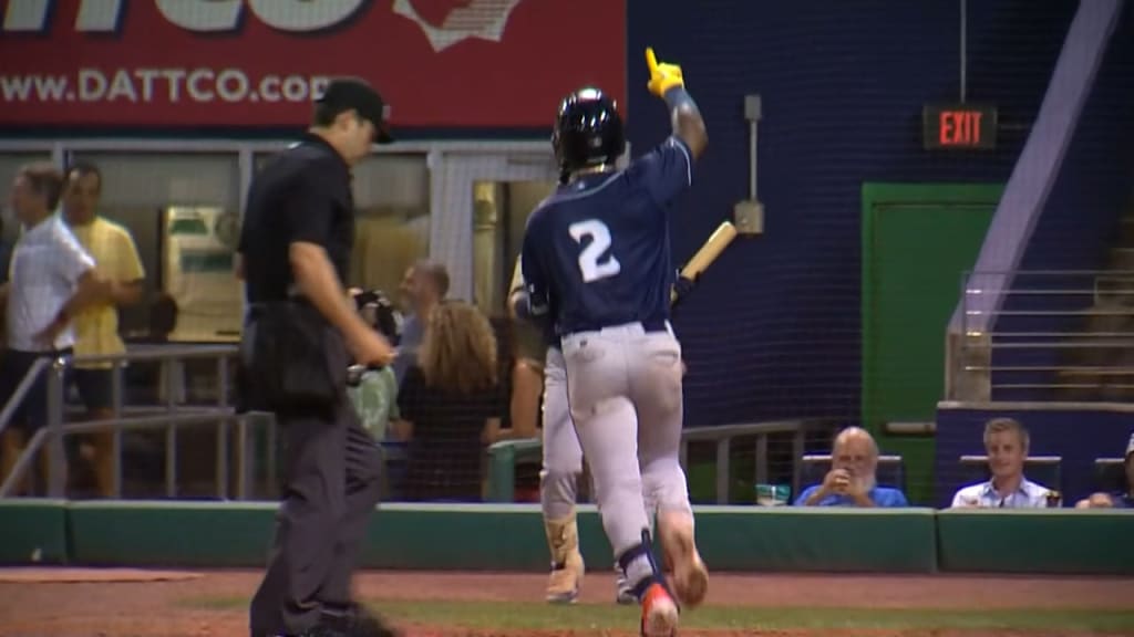 Binghamton Rumble Ponies Ronny Mauricio (2) bats during an Eastern