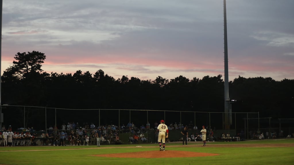 A summer night at a Cape Cod Baseball League game. (Photo by Lilly Rennie, courtesy the Cape Cod Baseball League)