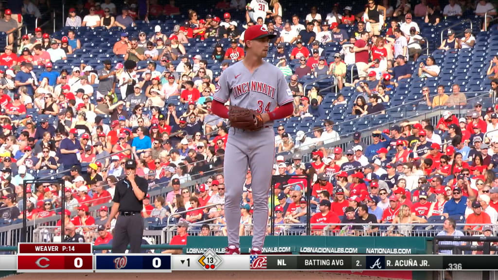 Joey Votto hits a two-run home run to snap an 0-for-21 drought as the Reds  beat the Nationals