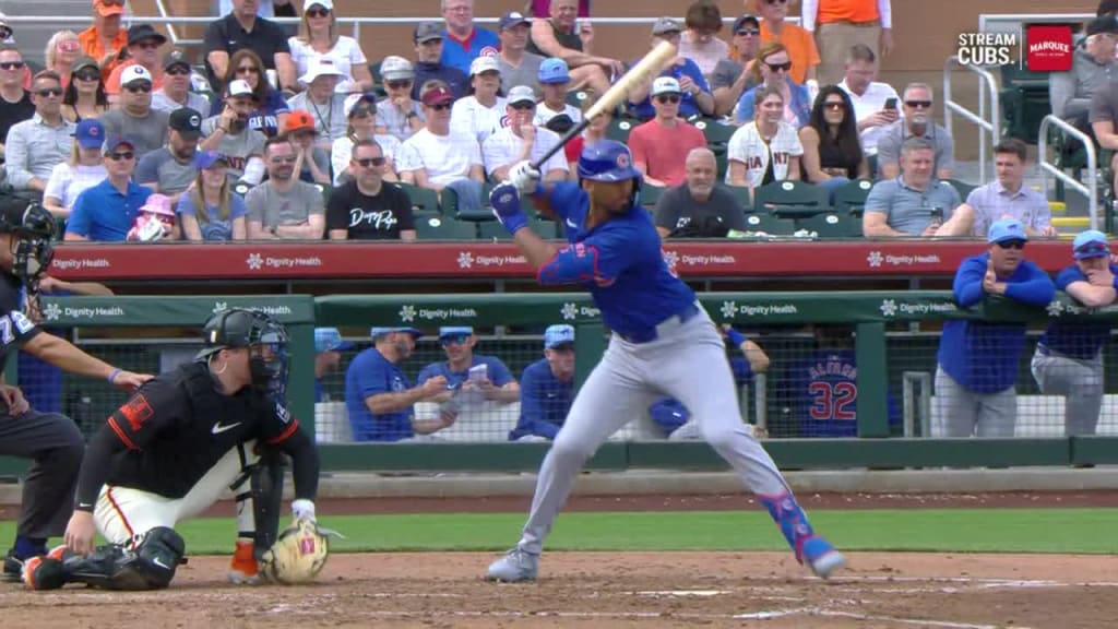 Brennen Davis laces a two-run single to left field