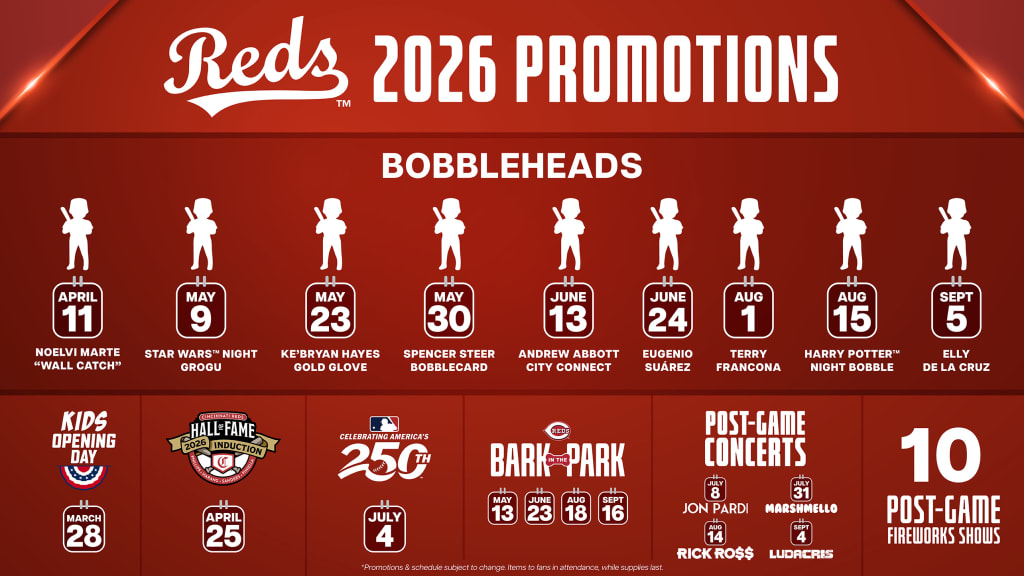 Reds Schedule.pdf 2026 Reds Promotions | Cincinnati Reds