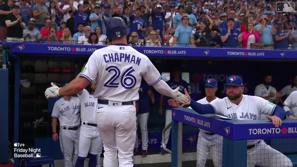 Watch: Blue Jays' Chapman upset at manager for pitching to Ohtani