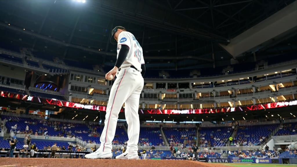 Christina De Nicola on X: Sandy Alcantara models his new glove. #Marlins   / X