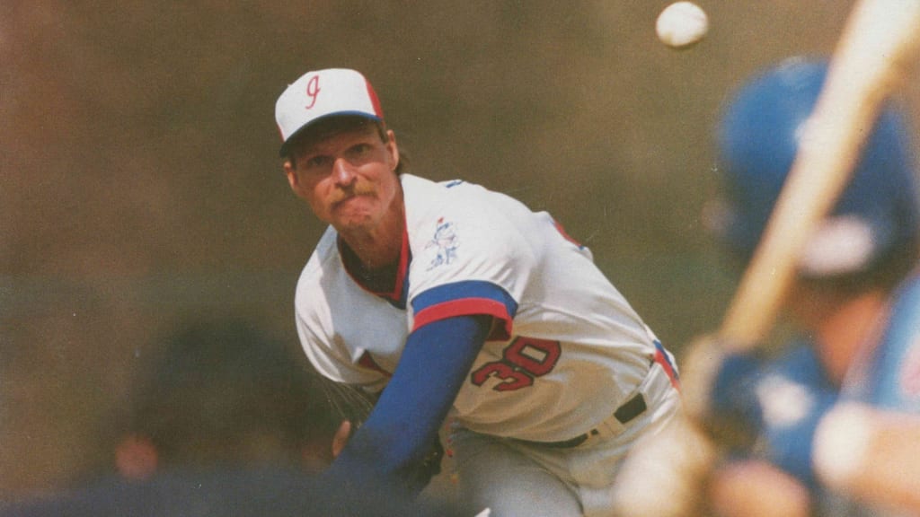Randy Johnson, pitching for Indianapolis in 1988.
