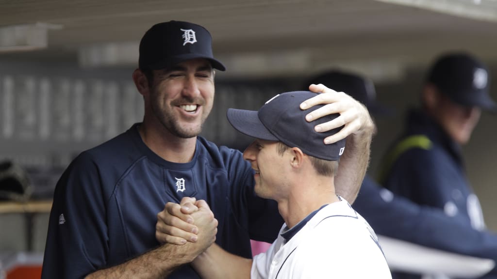 Justin Verlander and Don Kelly with the Tigers