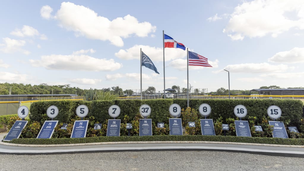 All around the Yankees’ Latin Beisbol Academy, there are signs of what awaits on the mainland. The youngest players in the organization get their start while constantly walking past monuments to the greats who have thrived in the Bronx, a constant reminder of the stakes and the possibilities. (Photo Credit: New York Yankees)