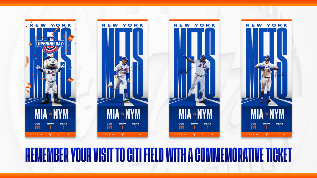 Commemorative ticket new york mets
