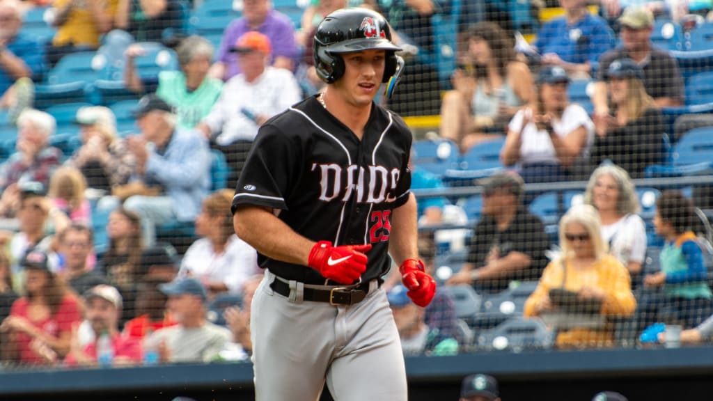 Wyatt Langford's alternate black jersey is included in the Crawdads auction.