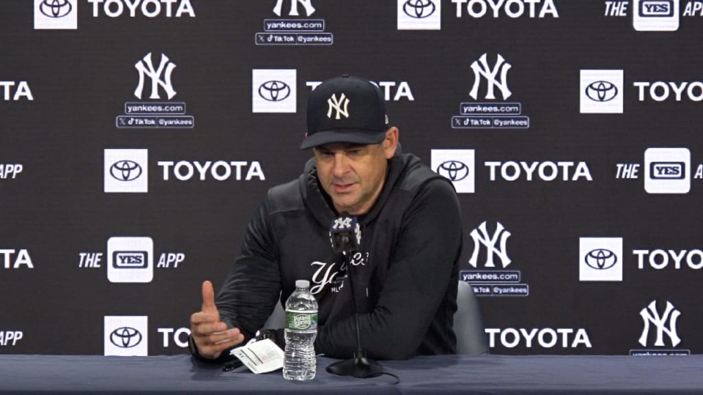 Aaron Boone on the Yankees' loss, Aaron Judge's homer