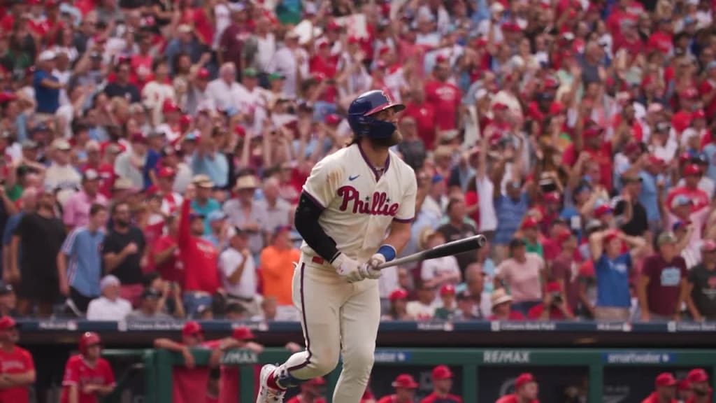 Bryce Harper hits 300th home run, going deep against the Angels