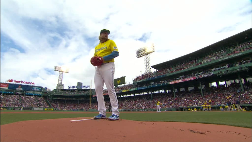 Sunday Night Baseball airs from atop Fenway Park's Green Monster