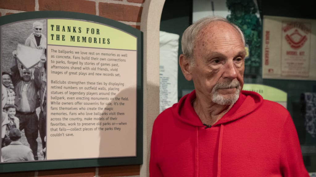 Leyland in the museum’s "Sacred Ground" exhibit.