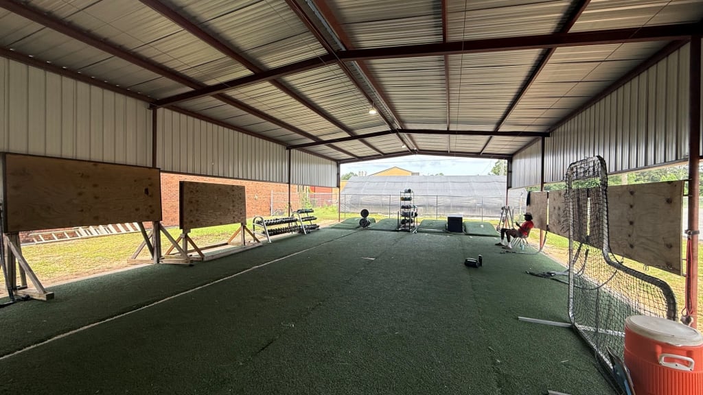The interior of West Marion's bullpen structure, where Stringer developed.