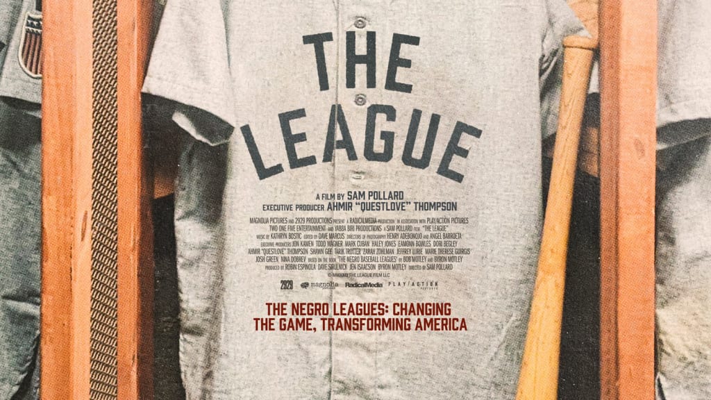 A movie promo image of a grey jersey that reads ''THE LEAGUE''