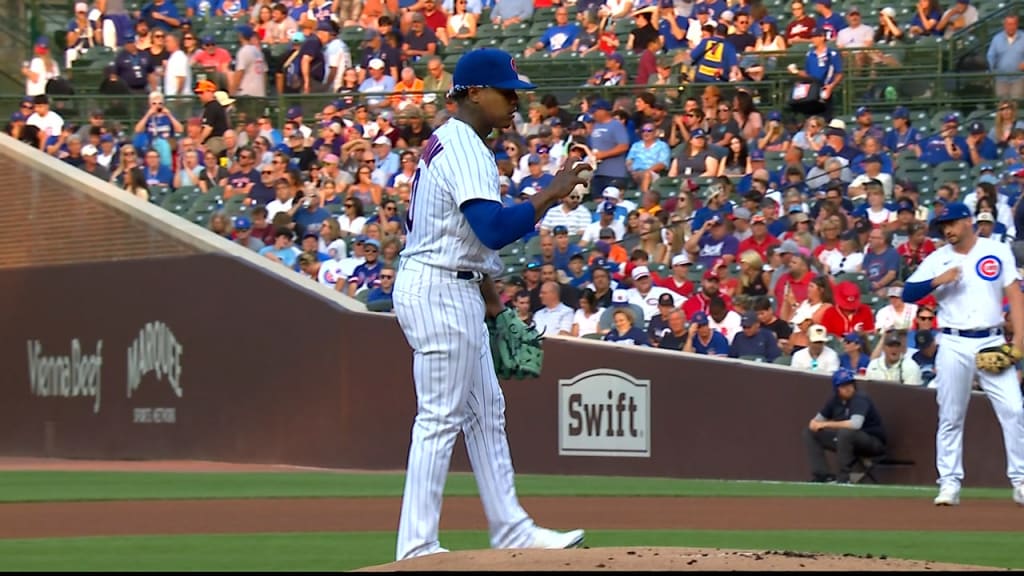 Marcus Stroman strikes out two