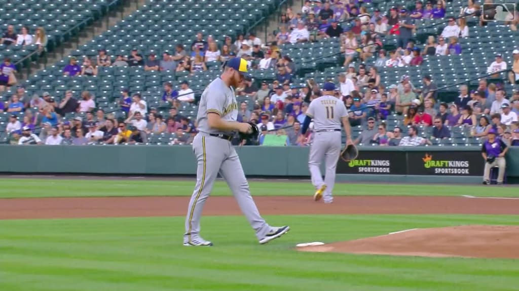 WATCH: Yelich breaks homerun record at Coors Field against Rockies