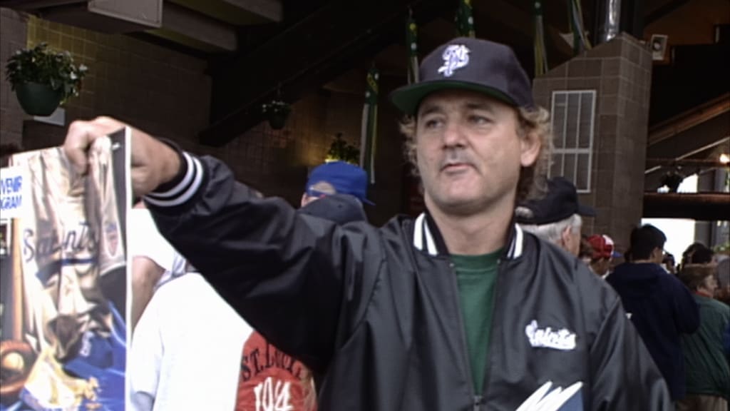 Saints co-owner and longtime Veeck collaborator Bill Murray greets fans in St. Paul.