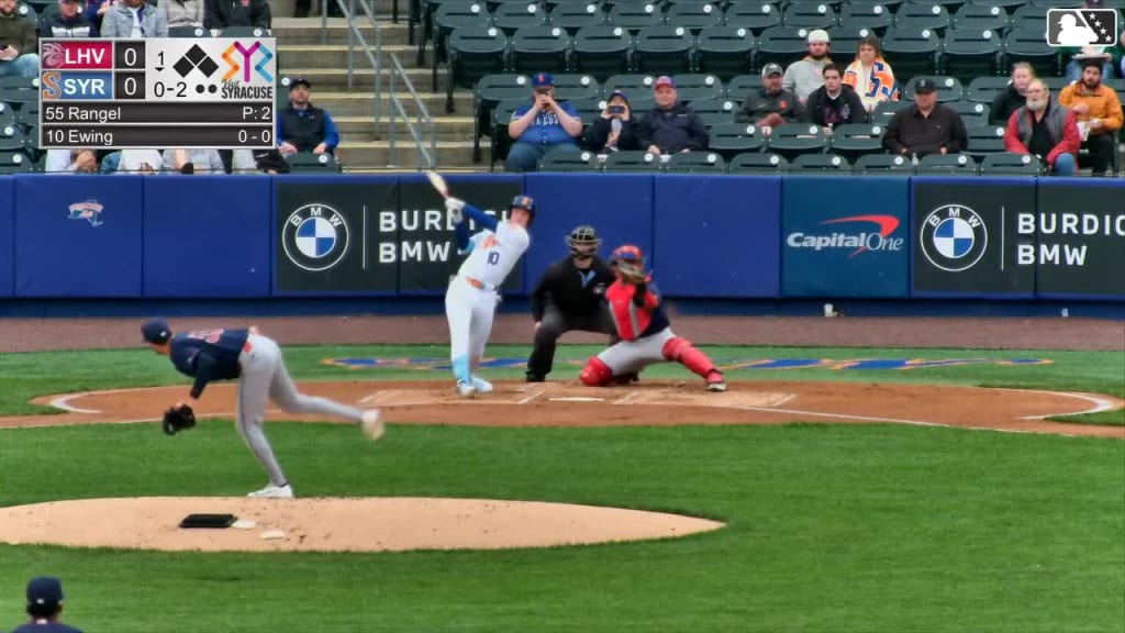 Mets' A.J. Ewing delivers three-hit game in Triple-A debut
