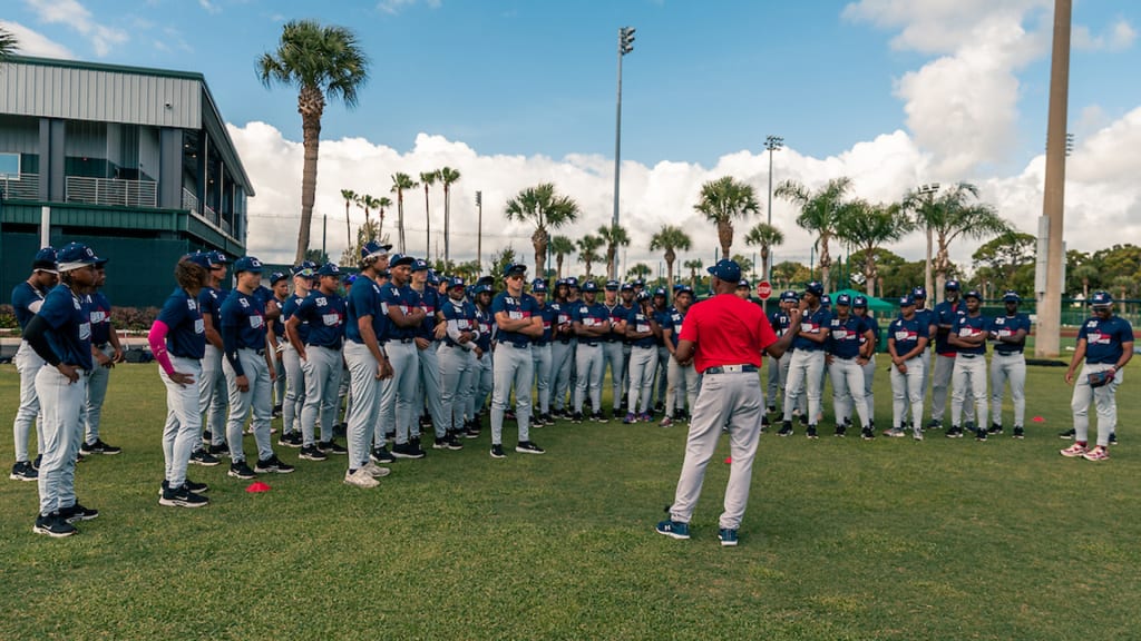 VERO BEACH, FL - JUNE 06: Players during the 2026 Breakthrough Series at Jackie Robinson Training Complex on Saturday, June 6, 2026 in Vero Beach, Florida. (Photo by Jared Blais/MLB Photos via Getty Images)
