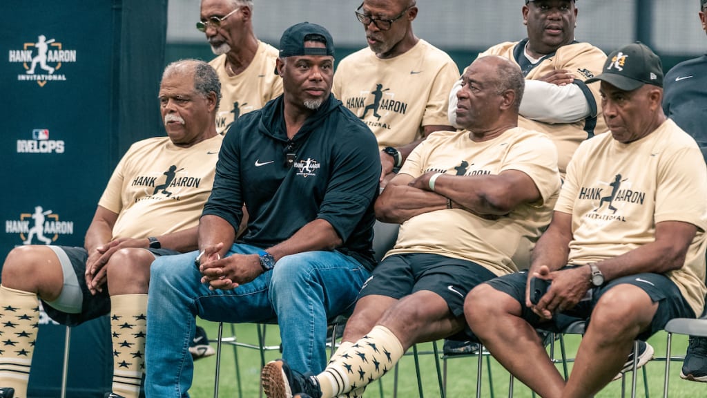 Griffey's dad, Ken Griffey Sr., was also in attendance at the event.