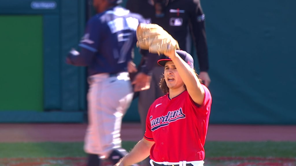 Cleveland, United States. 13th May, 2023. CLEVELAND, OH - Cleveland  Guardians left fielder Steven Kwan (38) bats during a Major League Baseball  game against the Los Angeles Angels on May 13, 2023