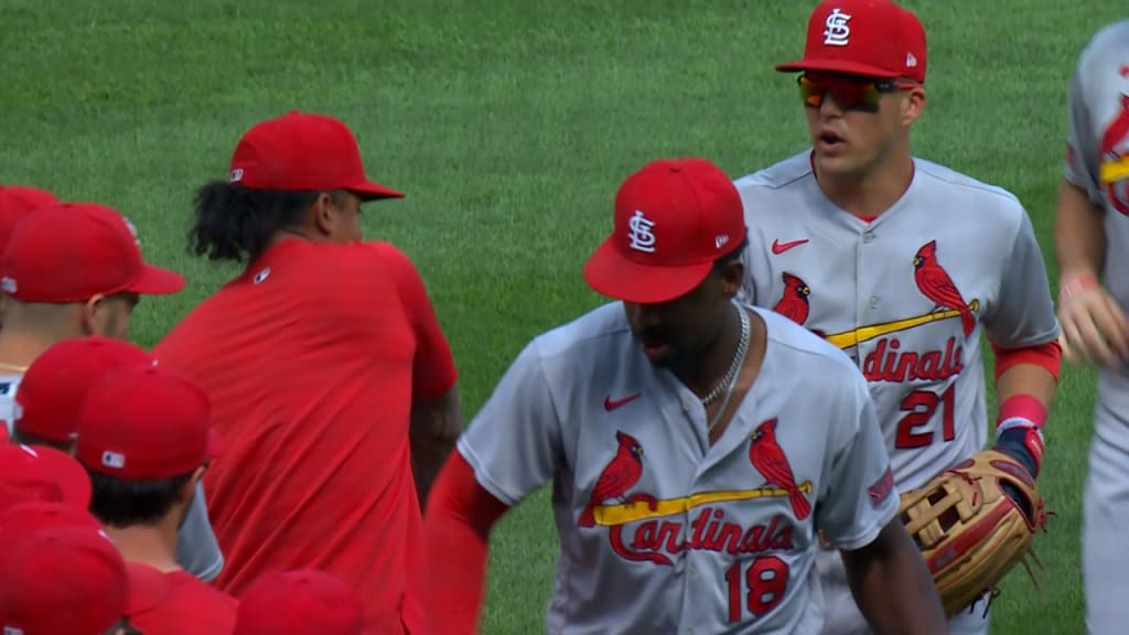 St. Louis Cardinals DOUBLE WHAMMY Red-White Fitted Hat