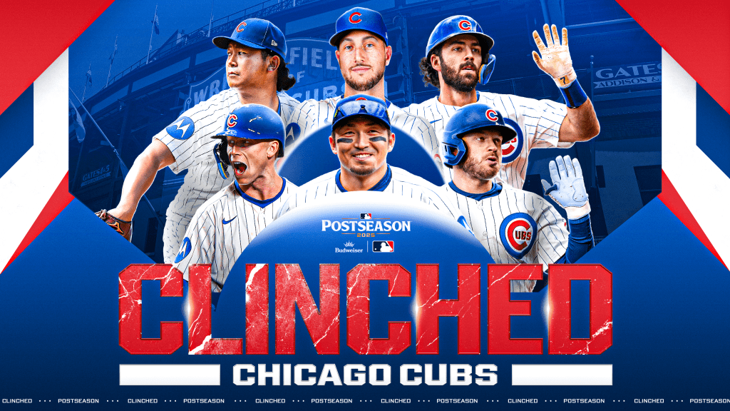 Cubs clinch 2025 playoff berth