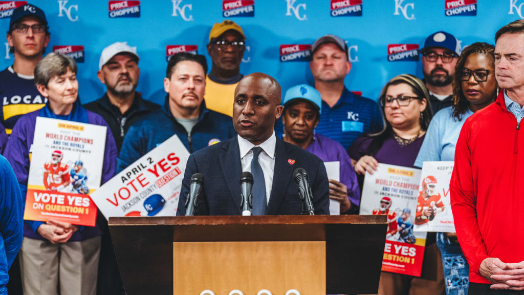 Kansas City Mayor Quinton Lucas threw his support behind the Royals' effort to build a new stadium downtown.