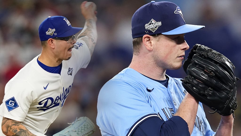 Dodgers and Blue Jays relievers etched No. 51 onto their hats during the World Series to honor Alex Vesia's family.