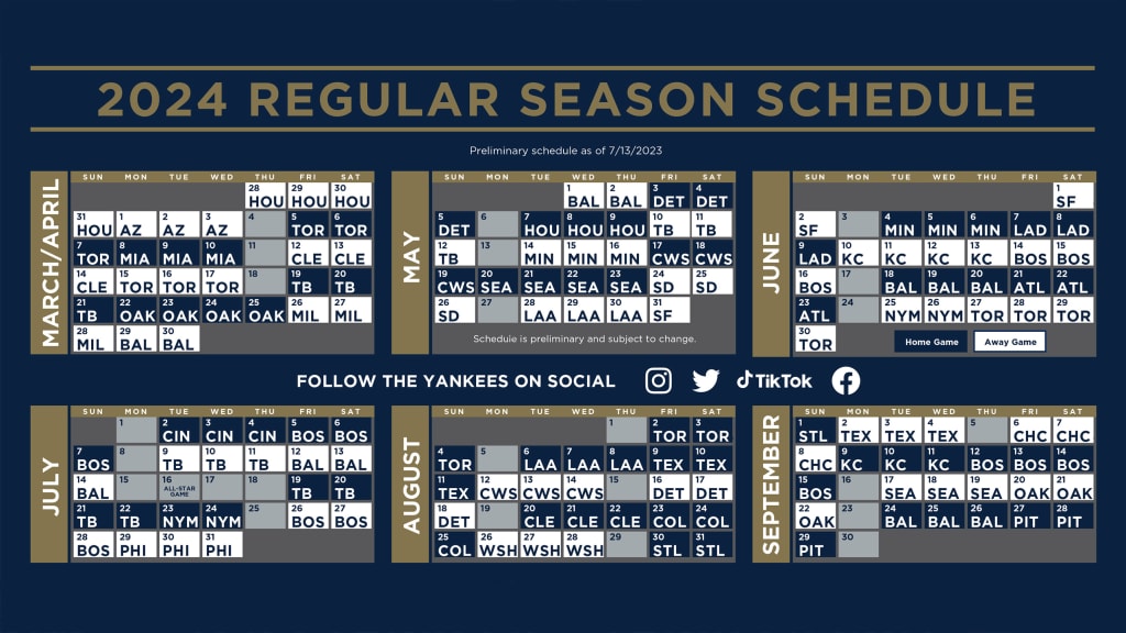 Yankees Schedule 2024 Pdf Lona Sibeal