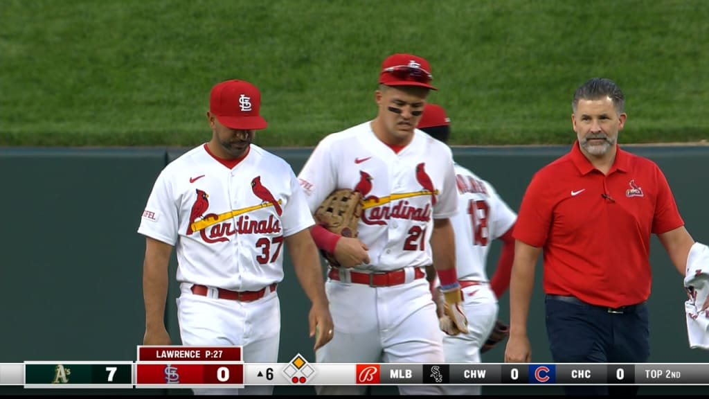 Photo: St. Louis Cardinals Dylan Carlson Cannot Come Up With