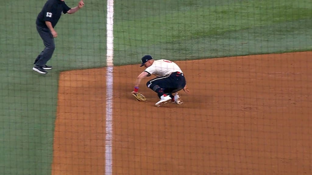 Josh Jung's backhanded stop