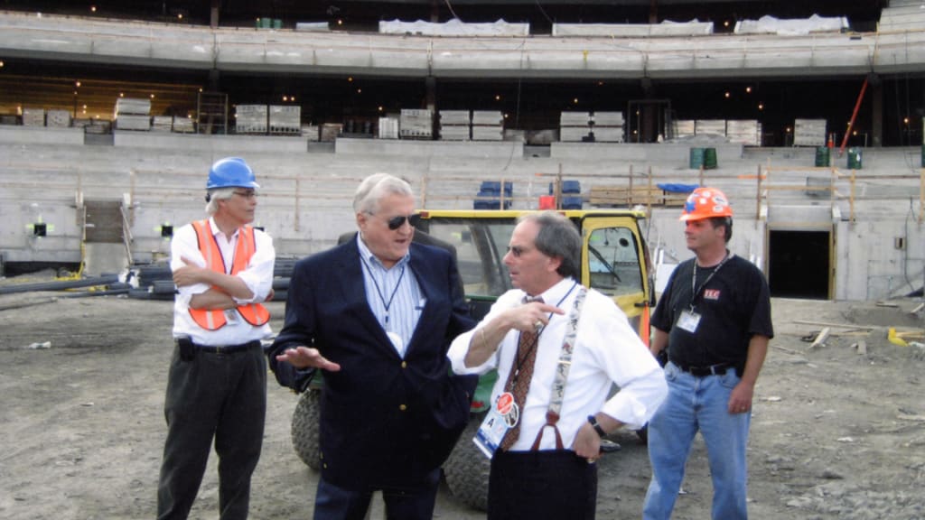 Leaning on the expertise of top executives such as Lonn Trost and Randy Levine to carry out his vision, George Steinbrenner oversaw the construction of a new Yankee Stadium while preparing to pass the torch to his children. In 2009, the Yankees moved into their new home, where many of the old traditions -- including hosting college football games -- live on. (Photo Credit: New York Yankees)
