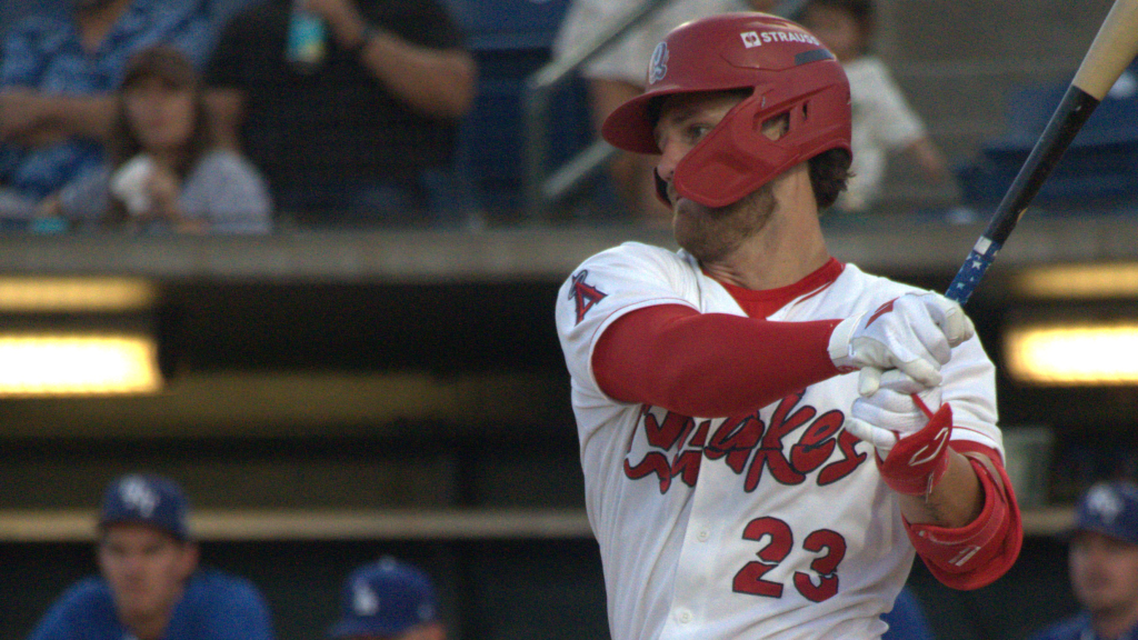MLB.com editorial image for Los Angeles Angels: Angels' 3rd-rounder goes yard TWICE ... off a rehabbing big leaguer!