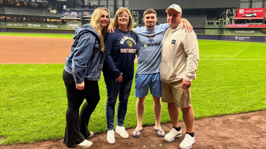 The Nolan family hosted Brewers rookie Caleb Durbin when he played summer ball in the Northwoods League.