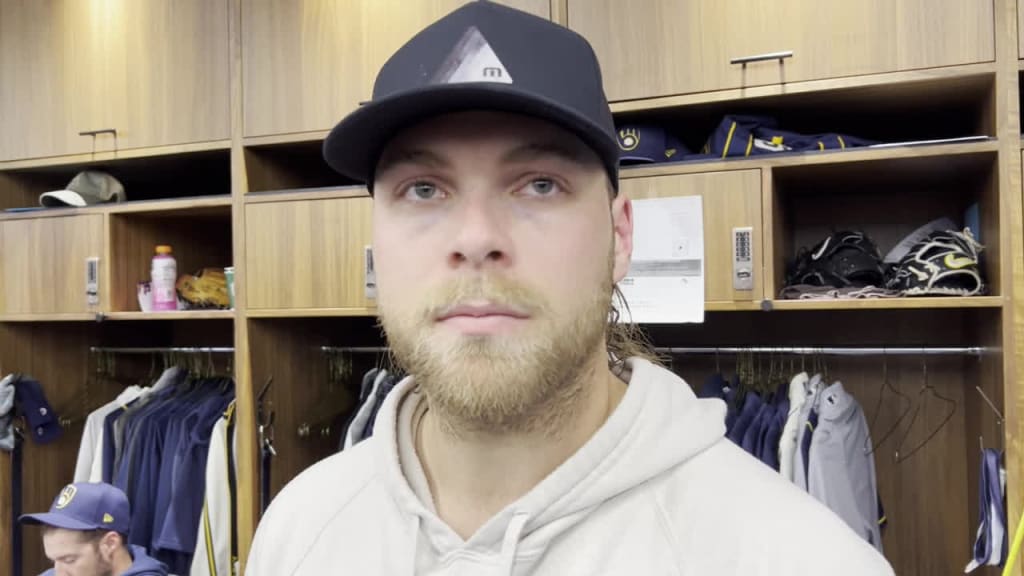 Pitcher Corbin Burnes talks about his first spring outing, including a  harder, tighter slider