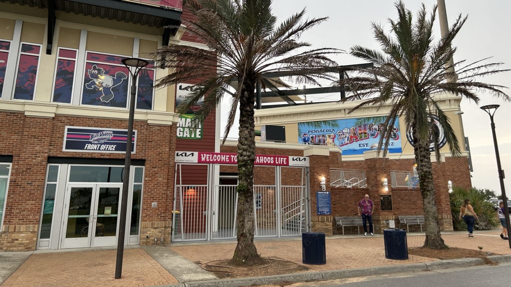 Blue Wahoos Stadium, home of the Pensacola Blue Wahoos, and Donna Kirby, since 2012.