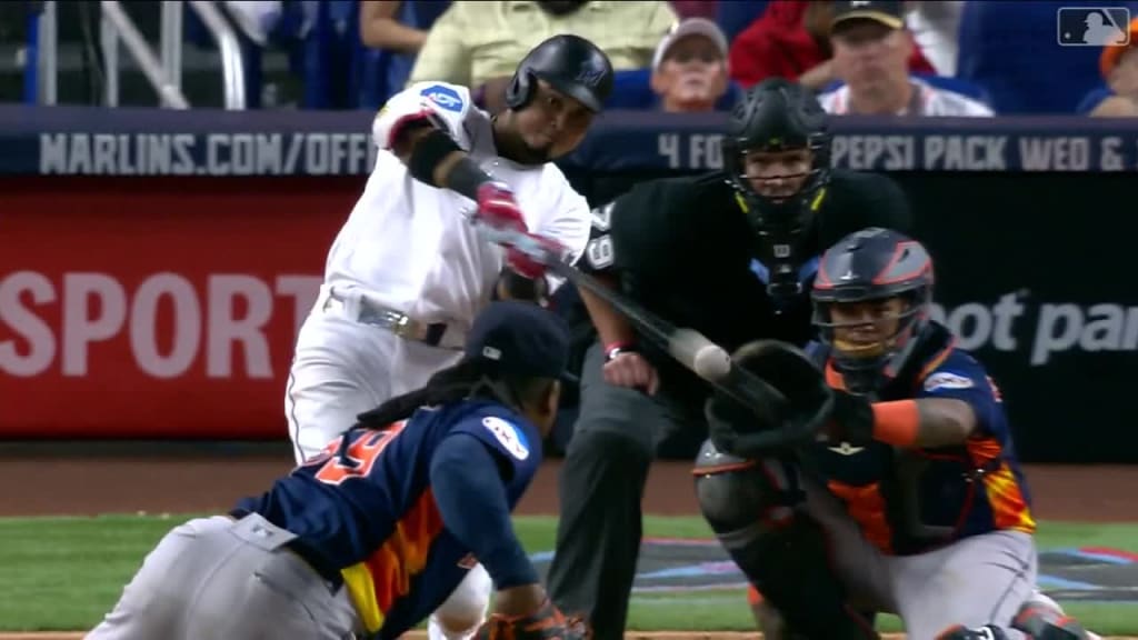 Jorge Soler, Luis Arraez and Josh Bell hit back-to-back-to-back