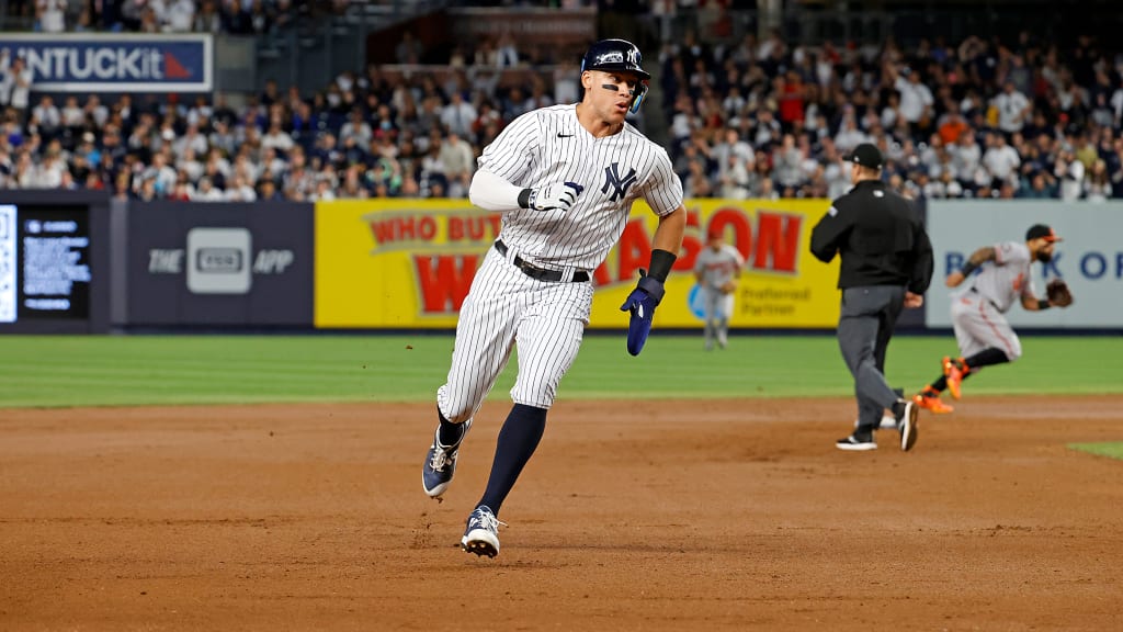 In 2022, fans filled Yankee Stadium hoping to see Aaron Judge trot slowly around the bases, but the big man also finished second on the team with 16 steals, just the ninth time in history a player has hit more than 50 homers with 15-plus steals. “He’s a good runner,” Matt Talarico says. “Not just for his size -- he’s a good runner, period.” (Photo Credit: New York Yankees)