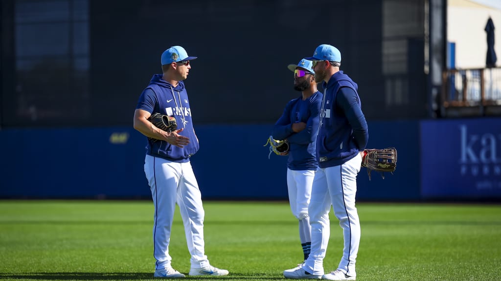 Veteran Jake Fraley (right) said Dickerson's (left) advice has been "unbelievable."