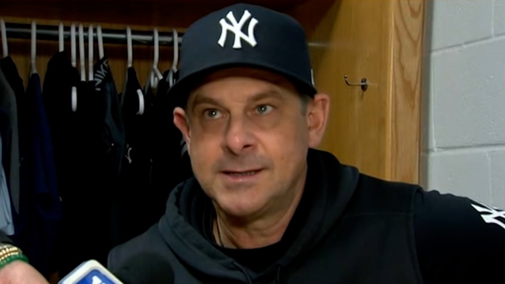 Aaron Boone talks great at-bats, Giancarlo Stanton