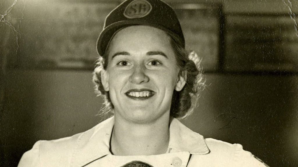 Jean Faut's 1.23 career ERA was the lowest in AAGPBL history. (Credit: AAGPBL)